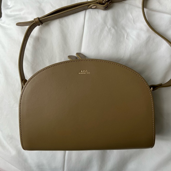 A.P.C. Handbags - APC Demi Lune Bag in Beige, lightly used